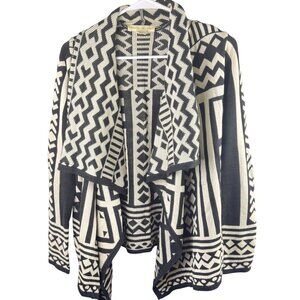 Anthropologie Staring At Stars Boho Waterfall Cardigan Sweater Boho Sz S EUC